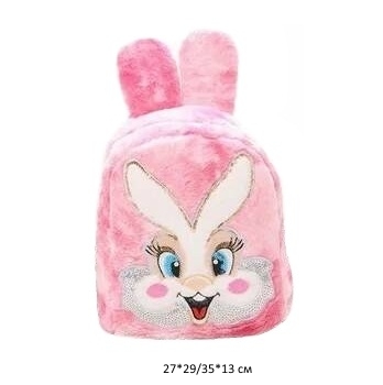 Рюкзак арт. 929-MD-4 "Зайка" меховой с ушками в пак._ Рюкзак арт. 929-MD-4 "Зайка" меховой с ушками в пак._