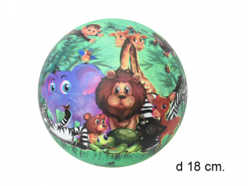 Мяч резин. арт. 001/25172-1 Джунгли в сетке_ Мяч резин. арт. 001/25172-1 Джунгли в сетке_