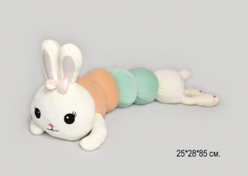 им Обнимашка арт. 085/85//90907-92-3 Зайка "гусеница" 85 см в пак.)