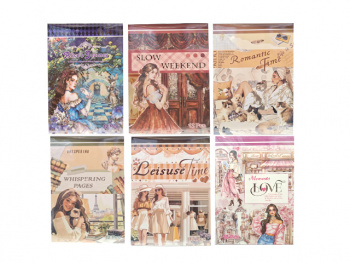 Наклейки арт. WX-TP-209 Блокнот в ассортименте в пак.