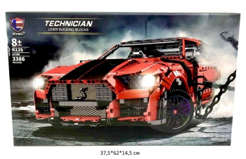 Конструктор арт. K135 Автомобиль 3386 дет. в кор._/6 шт./