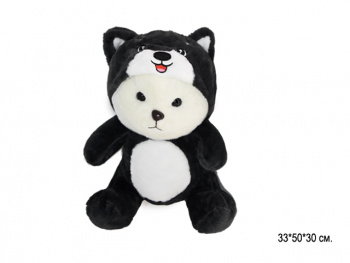 им Медведь арт. 18809-209 В костюме хаски 50 см в пак.