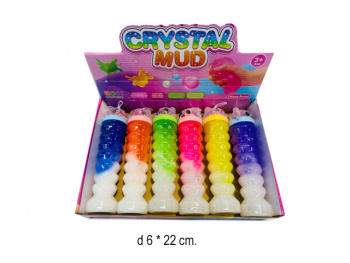 Лизун арт. 82584-4 Медведь с шариками колба фигурная спираль двухцветный (6 шт.) шоубокс•