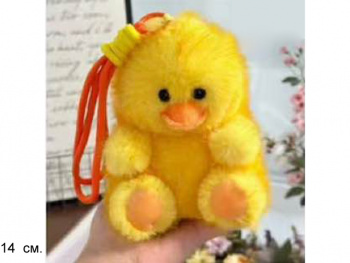 им Утка арт. A13671-209 Брелок ароматизированный желтый 14 см в пак.