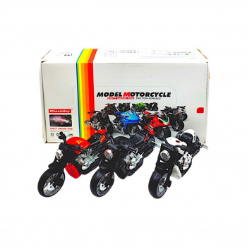 Мотоцикл инерц. арт. MTP-2AA Цвета микс (6 шт.) шоубокс_