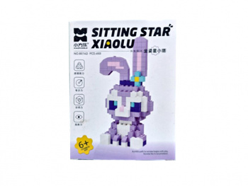 Конструктор арт. 85143 Микро Зайка фиолетовый 450 дет. в кор.=