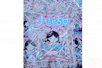 Конфета арт. 830313-7 Карамель на палочке мини "Мячик" 500 г в пак.#