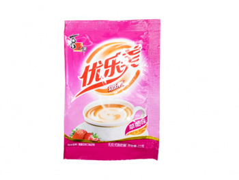 Чай арт. 204276 Растворимый молочный со вкусом клубники 22 г 30 шт. упаковка*