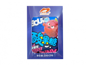 Конфета арт. 102149 Кислая "Малина" 20 г 20 шт. в кор.',