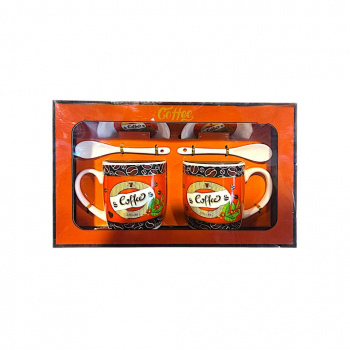 Подарочный набор арт. 1649-501 На двоих "Coffee" 6 предметов в красной кор.