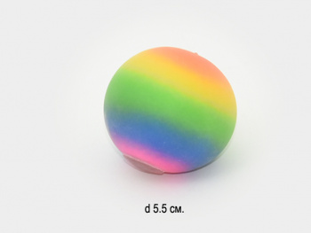 Мяч Антистресс арт. 24724 Радужный 1 шт. в пак. (12 шт.) упаковка+