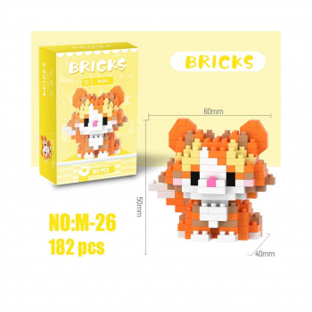 Конструктор арт. M-26-805 Микро Кошка рыжая 182 дет. в кор.| Конструктор арт. M-26-805 Микро Кошка рыжая 182 дет. в кор.|