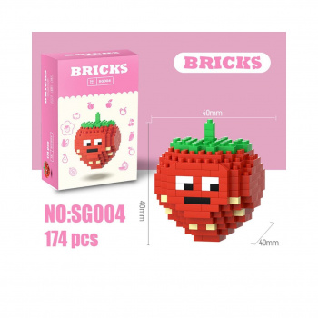 Конструктор арт. SG004-805 Микро Клубника 174 дет. в кор. Конструктор арт. SG004-805 Микро Клубника 174 дет. в кор.