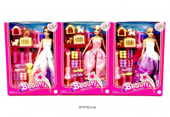 Кукла арт. LK1616J Шарнирная с аксессуарами в ассортименте в кор._