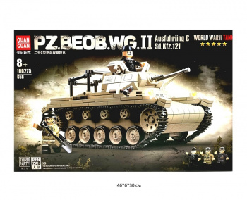 Конструктор арт. 100275 Немецкий артиллерийский наблюдательный танк 658 дет. в кор._