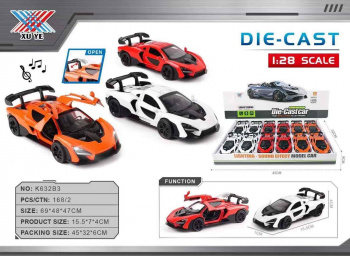 Модель металл. арт. K632B3-802 McLaren Senna цвета микс (12 шт.) шоубокс