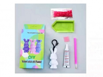 Алмазный набор арт. AY-83-805 Зайка 3D брелок 8 см. в кор.