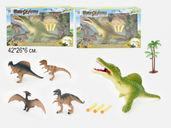 Набор животных арт. 0577-317" Динозавры 5 шт. в коробке /48шт.//бл.24/