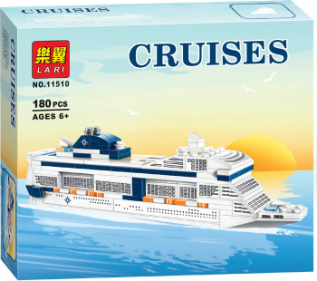 Конструктор арт. 11510 Корабль 180 дет. в коробке /96 шт./•_