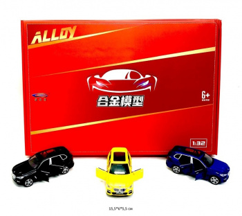 Модель металл. арт. W32091 BMW цвета микс (12 шт.) шоубокс_ Модель металл. арт. W32091 BMW цвета микс (12 шт.) шоубокс_