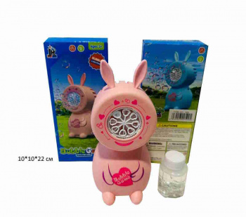 Генератор арт. 599 Зайка на батар. свет, мыльные пузыри в кор.•