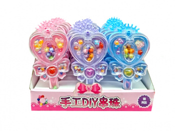 Набор для плетения арт. XY129 "Волшебная палочка" бусины в кор. (18 шт) шоубокс=