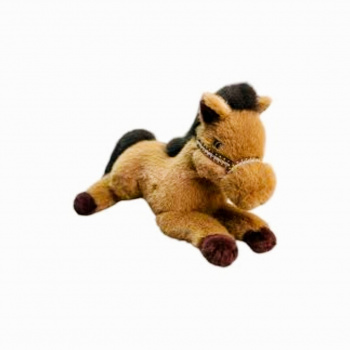 им Лошадь арт. YE25507-1-70-2 Лежит Рыжая 70 см в пак.)