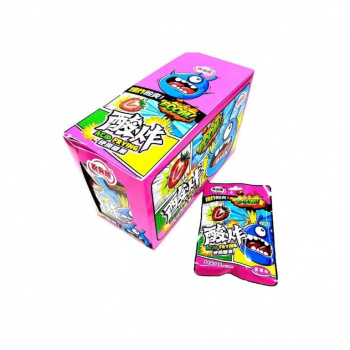 Конфета арт. 851470/851524-4 Кислая "Клубника" 24 г 20 шт. в розовой кор.*'