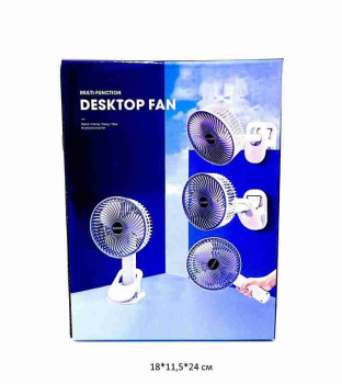 Вентилятор арт. MJ537 Универсальный с подставой, держателем в кор._