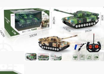 Танк на р/у арт. 987-T6DY" С аккум. свет в коробке 33*14*14