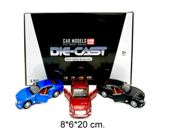 Модель металл. арт. HCL-912A Бентли цвета микс (6 шт.) шоубокс•/10 шт./