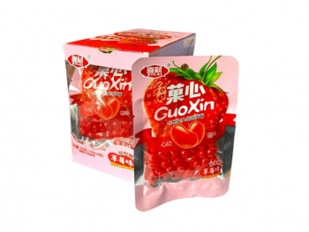 Конфета арт. 080361/080330-4 Жевательные бобы "Клубника" 35 г 20 шт. в кор.'#;