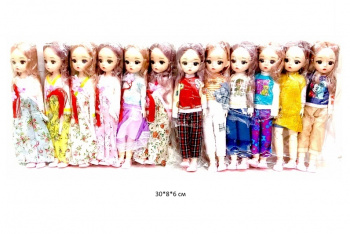 Кукла арт. 2323 Шарнирная в ассортименте (6шт.) упак._