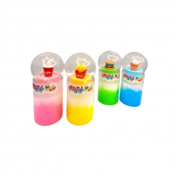 Лизун арт. RF-1774 Банка "Вкусняшка фастфуд" 180 г 14*5 см (12 шт.) шоубокс