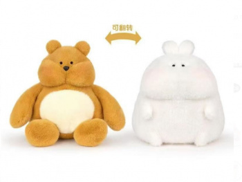 им Вывернушка арт. 270125-209 Медведь-заяц 25 см. в пак.