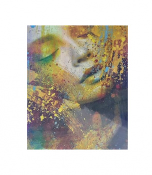 Алмазная мозаика арт. GLE73771 Прекрасная незнакомка 40*50 полная выкладка на подрамнике