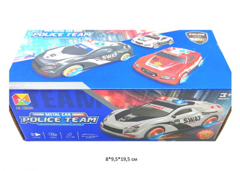Машина на батар. арт. YBJ-3360A Полиция свет, звук в кор._