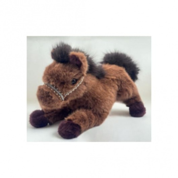 им Лошадь арт. YE25507-1-30-5 Лежит Коричневая 30 см в пак.)