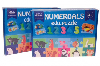 Деревянная игрушка арт. 5588-20 Пазл "Зоопарк" с цифрами в кор.) Деревянная игрушка арт. 5588-20 Пазл "Зоопарк" с цифрами в кор.)