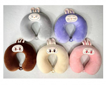 им Подушка на шею арт. Z0004 Зайка ассорти в пак.)