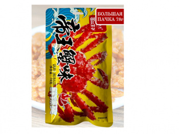 Соевое мясо арт. 389588 Пшеничные Сладко-острый краб 78 г в пак. 10 шт. упаковка';*,
