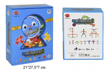 Конструктор арт. 1631 На присосках 24 детали в кор._