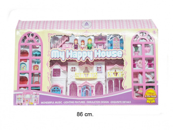 Дом для кукол арт. 8213-1 С куклами и аксессуарами в кор.=