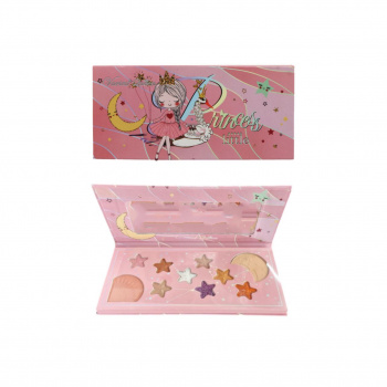 Набор косметики арт. V6301 Палетка теней и румян 10 цветов "Принцесса" в кор.~=