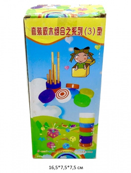 Деревянная игрушка арт. 94-5 Башня в кор._/120 шт./