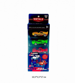 Набор машин арт. 64001-3 Спорткар металл 3 шт. в кор._