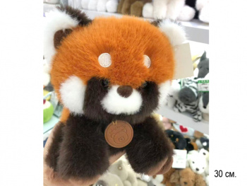 им Панда арт. 209049 Красная с медальоном 20 см в пак.